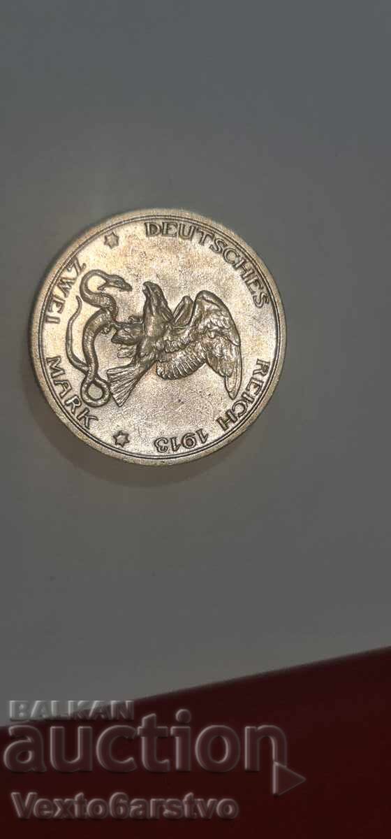 Coin - 2 Mark 1913 - Germany - BZTs - 5 Coin - 2 Mark 1913 - Germany - BZTs - 5