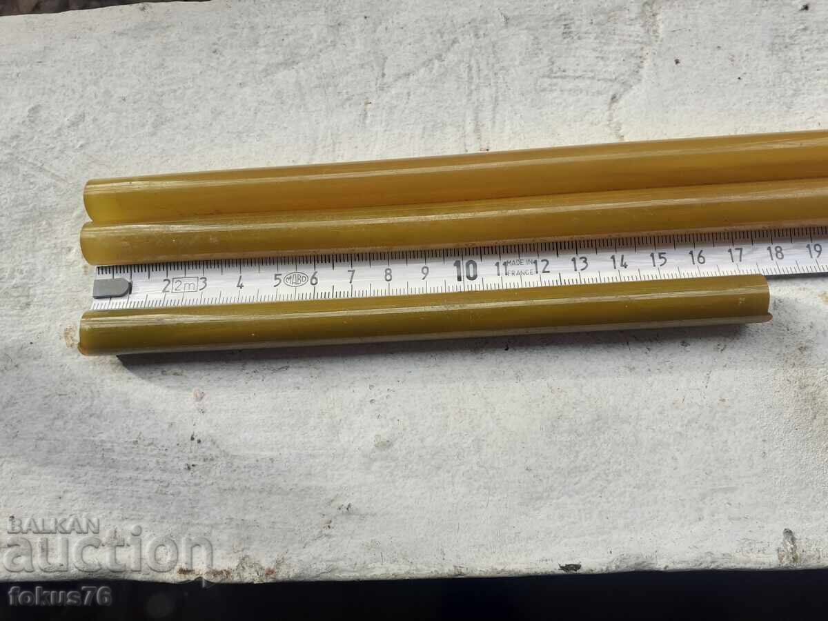 Catalin bakelite rods, damar, rosary, 156 grams - 5