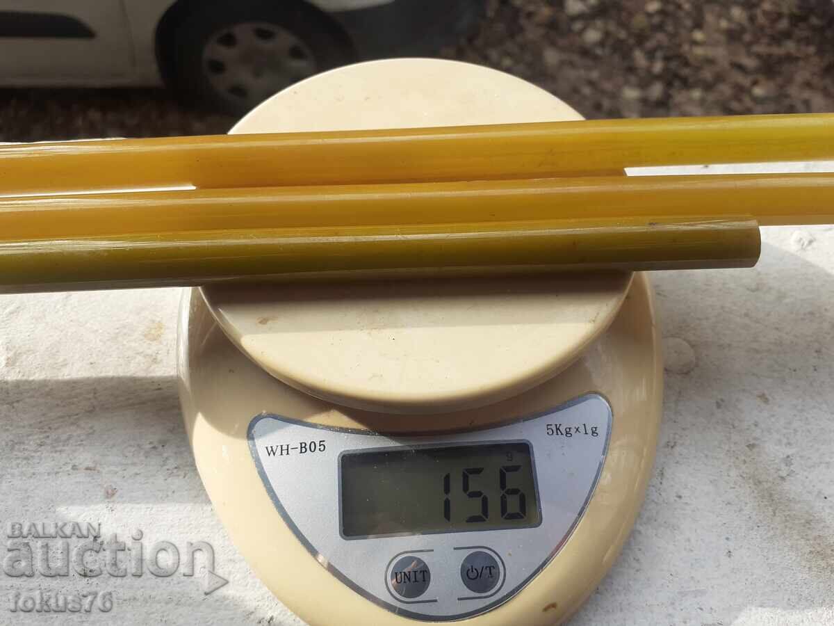 Catalin bakelite rods, damar, rosary, 156 grams - 7