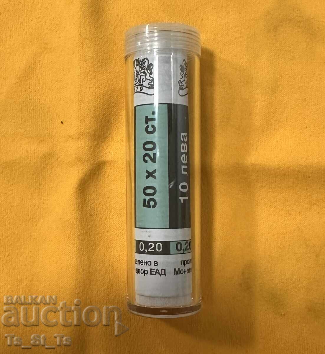 50 chips x 20 pieces 1999 in TUBE - uncirculated, UNC with price 35.00 BGN | € 17.90 50 chips x 20 pieces 1999 in TUBE - uncirculated, UNC with price 35.00 BGN | € 17.90