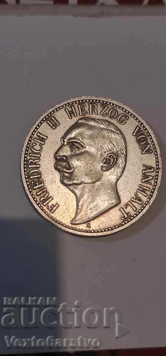 Coin - 3 marks 1909 - Germany - BZTs Coin - 3 marks 1909 - Germany - BZTs