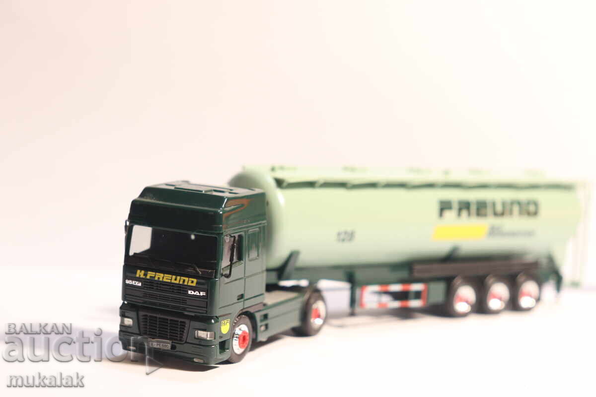 HERPA H0 1/87 DAF SILOZ CISTERNĂ CAMION MODEL cu preț 40.00 BGN | € 20.45 HERPA H0 1/87 DAF SILOZ CISTERNĂ CAMION MODEL cu preț 40.00 BGN | € 20.45