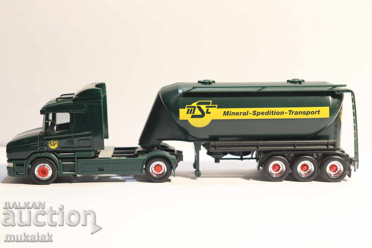 HERPA H0 1/87 SCANIA SILO TANK TRUCK MODEL HERPA H0 1/87 SCANIA SILO TANK TRUCK MODEL