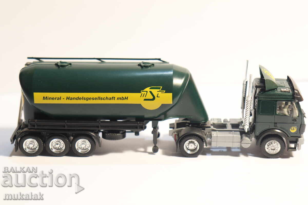 HERPA H0 1/87 MERCEDES BENZ CISTERNĂ SILOZ CAMION MODEL - 6