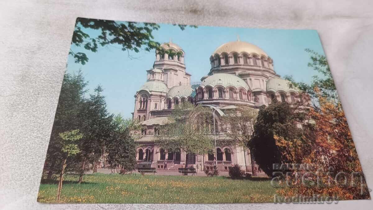 Carte poștală Templul Sofia-monument Alexandru Nevski Carte poștală Templul Sofia-monument Alexandru Nevski