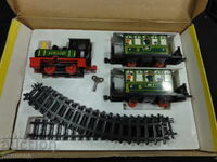 VECHI RETRO SOȚ GDR DDR JUCĂRIE MECANICĂ TRENULEȚ VULKAN