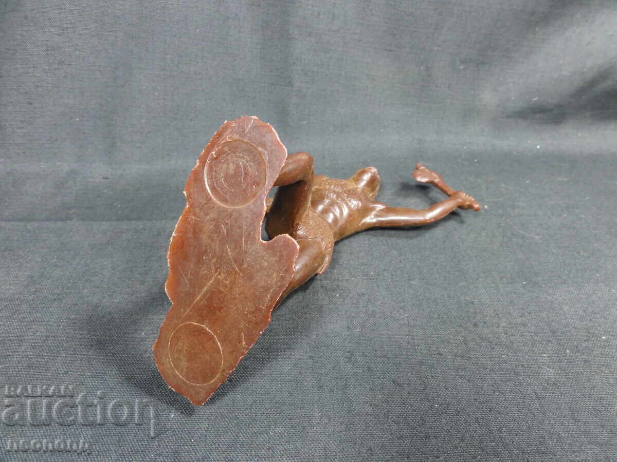 OLD RETRO USSR PLASTIC FIGURE NEANDERTHAL - 5 OLD RETRO USSR PLASTIC FIGURE NEANDERTHAL - 5