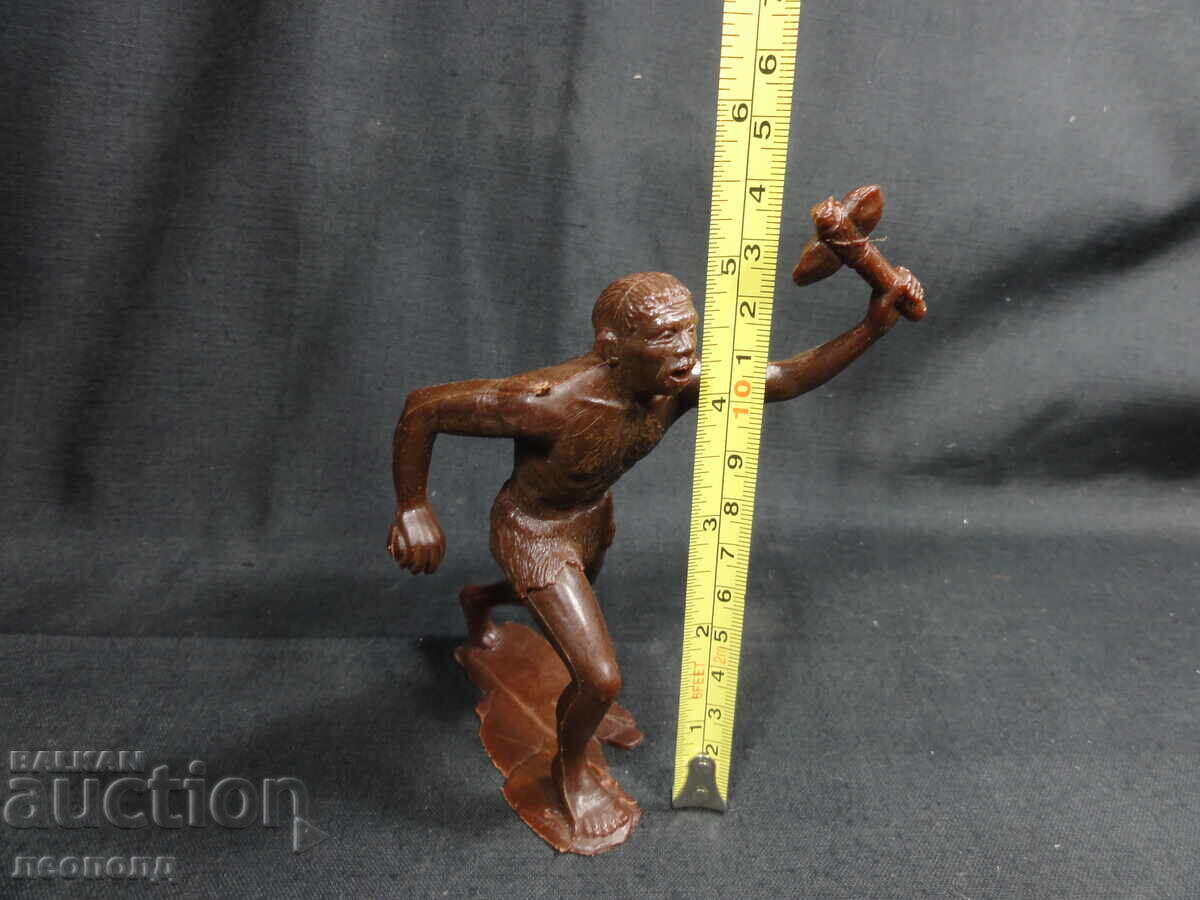 OLD RETRO USSR PLASTIC FIGURE NEANDERTHAL - 6 OLD RETRO USSR PLASTIC FIGURE NEANDERTHAL - 6