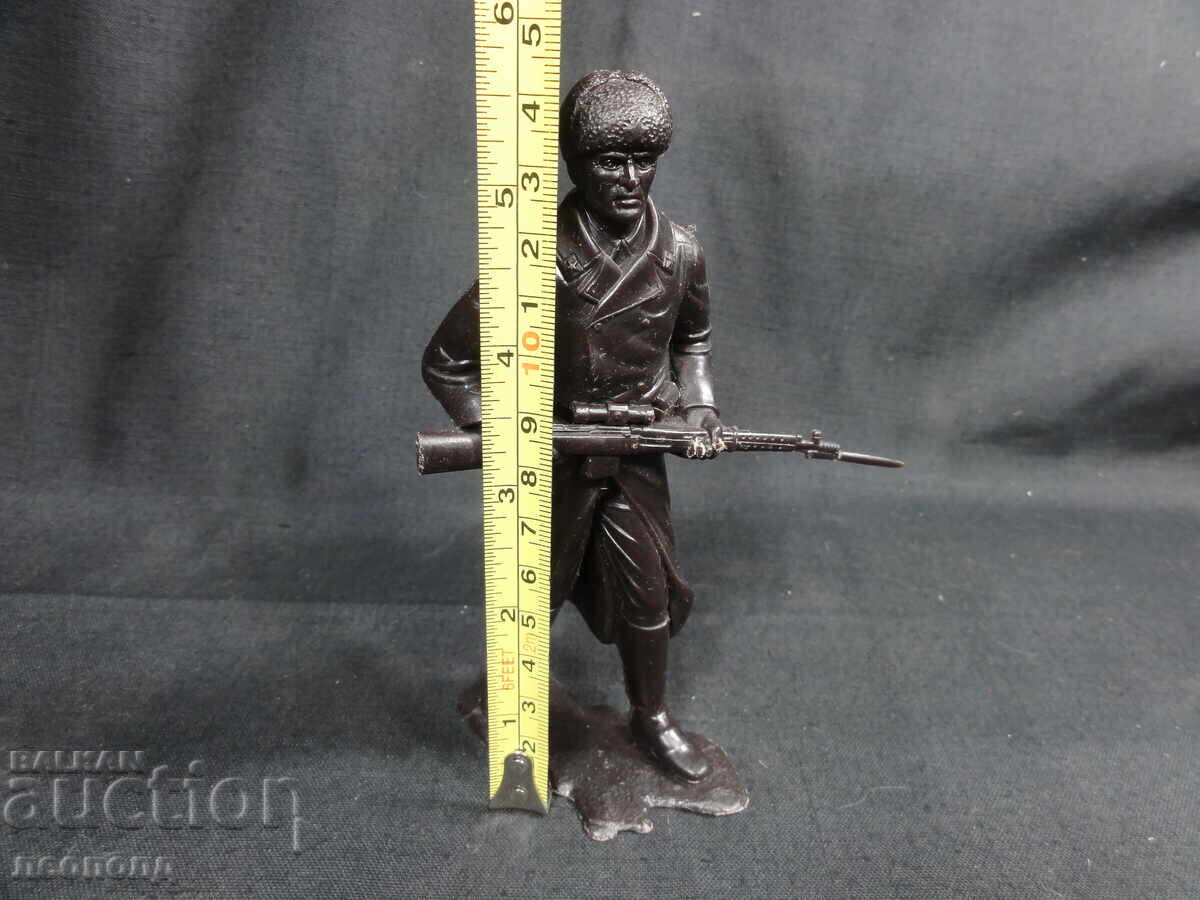 FIGURINĂ VECHE RETRO SOVIETICĂ DIN PLASTIC SOLDAT RUS RĂZBOIUL AL DOILEA MONDIAL - 6