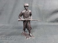 FIGURINĂ VECHE RETRO SOVIETICĂ DIN PLASTIC SOLDAT RUS RĂZBOIUL AL DOILEA MONDIAL