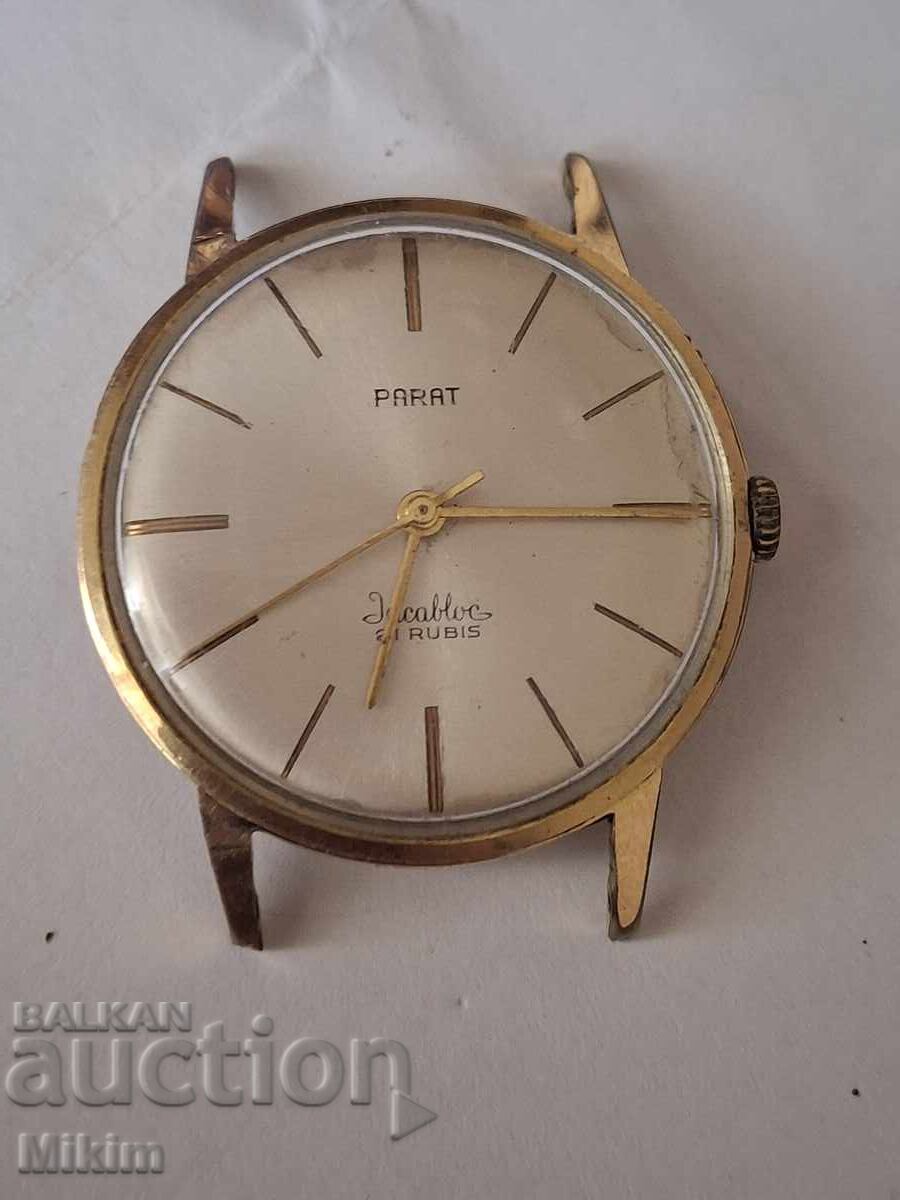 Ceas bărbătesc placat cu aur Parad