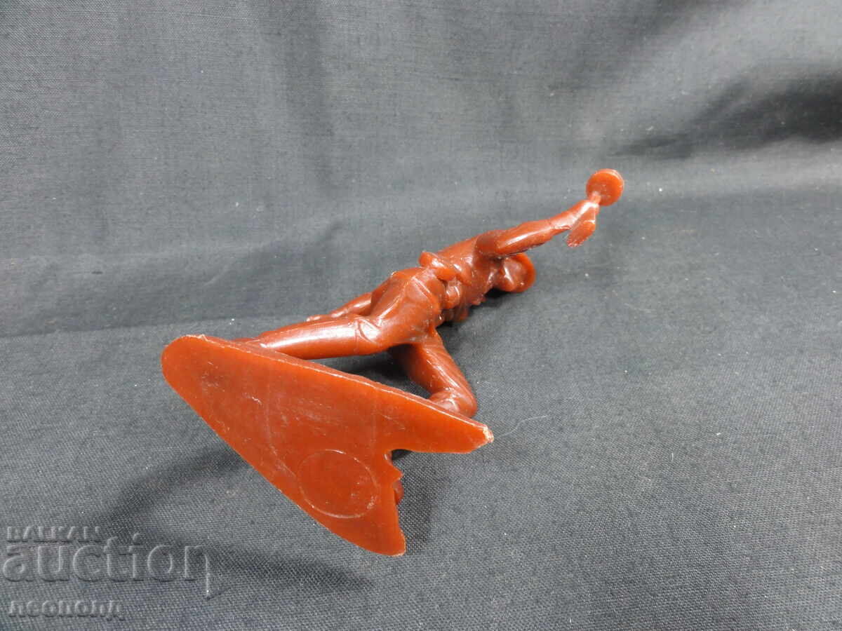 FIGURINĂ VECHE RETRO SOVIETICĂ DIN PLASTIC SOLDAT RUS RĂZBOIUL AL DOILEA MONDIAL - 5