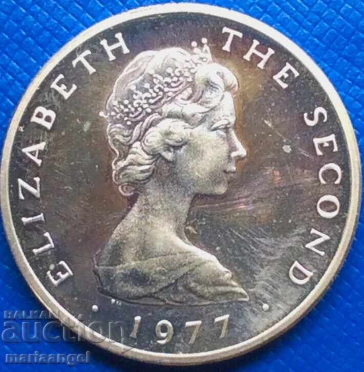 2 pence 1977 Insula Man Elisabeta II - destul de rară - 6 2 pence 1977 Insula Man Elisabeta II - destul de rară - 6