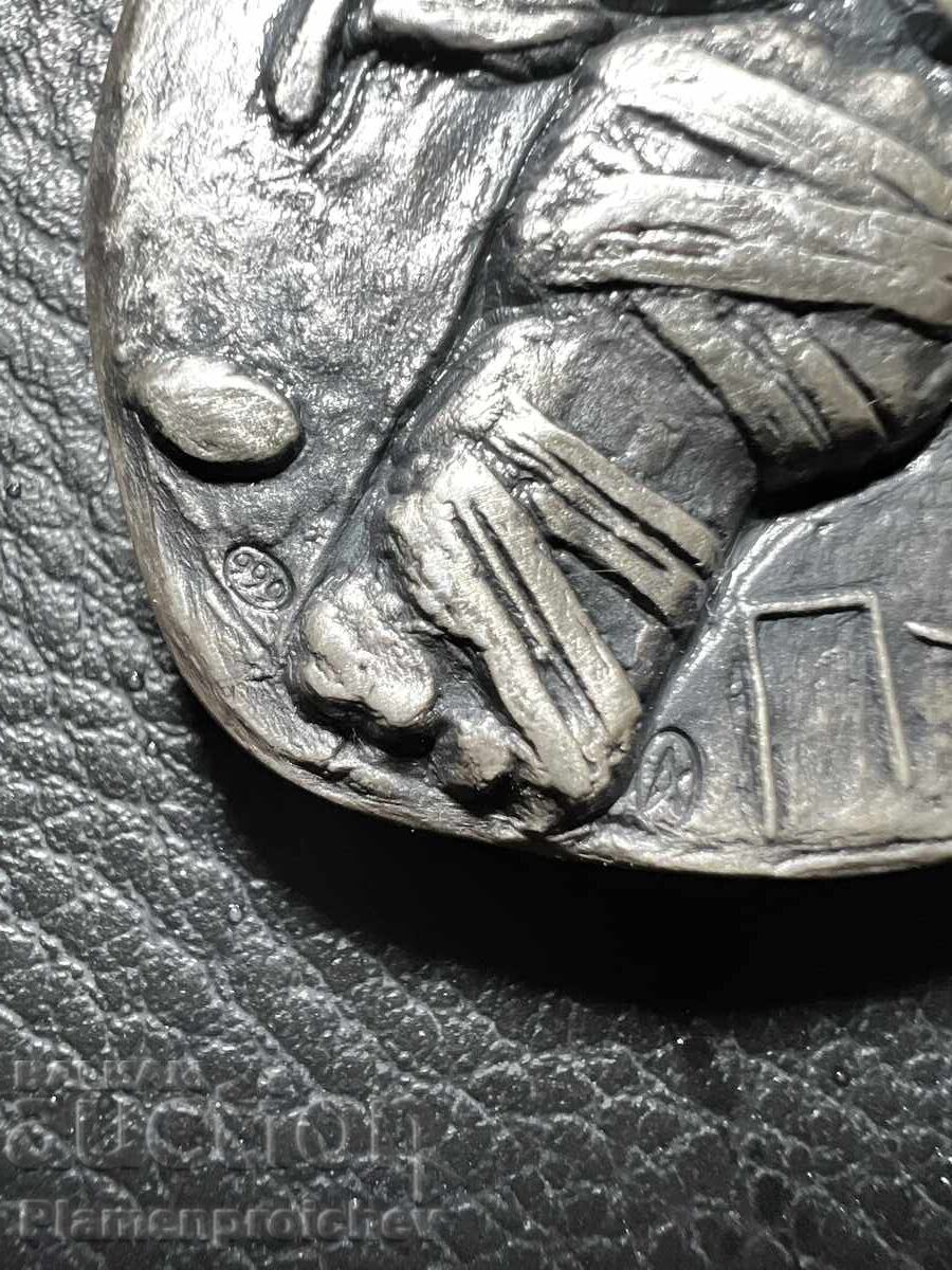 SUPER RARE SILVER TABLE MEDAL BOX SMALL MINTAGE - 5 SUPER RARE SILVER TABLE MEDAL BOX SMALL MINTAGE - 5