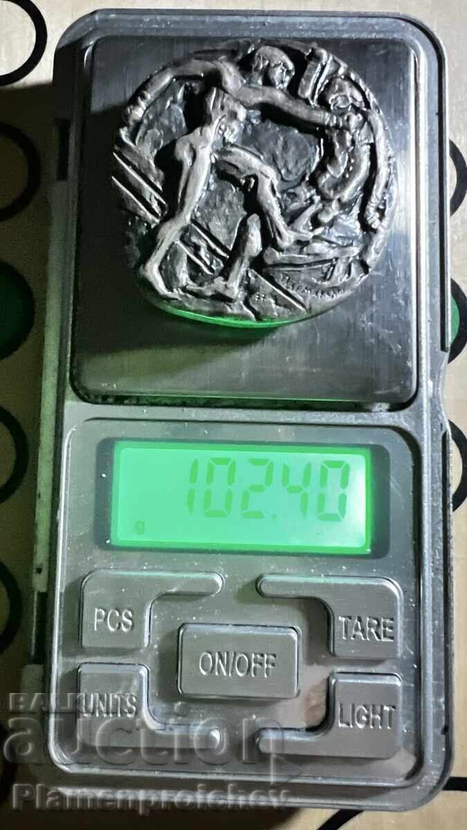 SUPER RARE SILVER TABLE MEDAL BOX SMALL MINTAGE - 7 SUPER RARE SILVER TABLE MEDAL BOX SMALL MINTAGE - 7