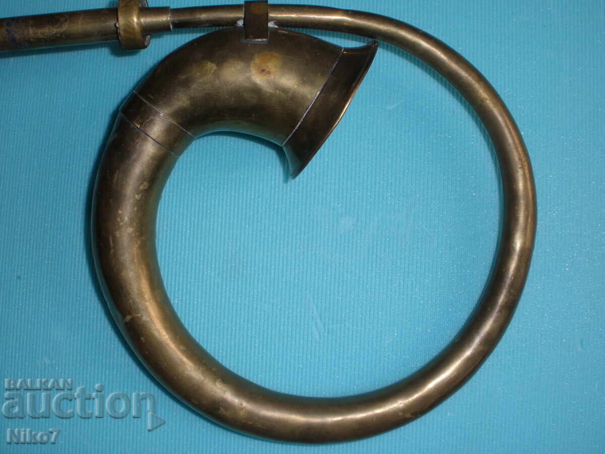 Veche, trompetă de cupru, claxon pentru mașină retro (caleașcă) - 5 Veche, trompetă de cupru, claxon pentru mașină retro (caleașcă) - 5