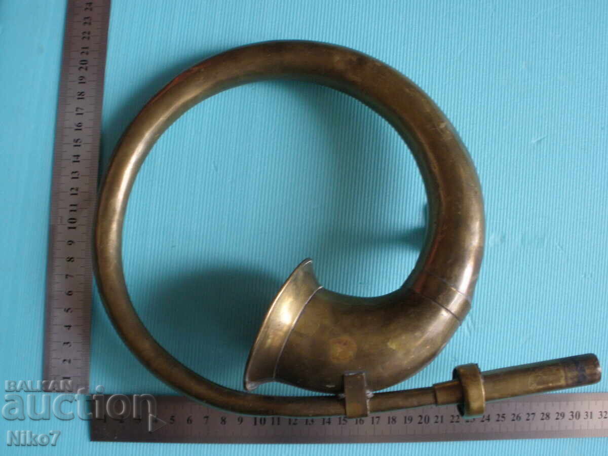 Παλιά, χάλκινη τρομπέτα, κόρνα για ρετρό αυτοκίνητο (φαέτων) - 7 Παλιά, χάλκινη τρομπέτα, κόρνα για ρετρό αυτοκίνητο (φαέτων) - 7