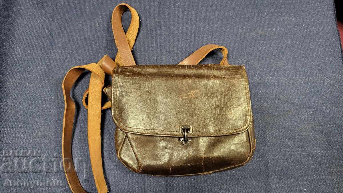 Кожена чанта за фишеци,фишеклък, сумка, паласка