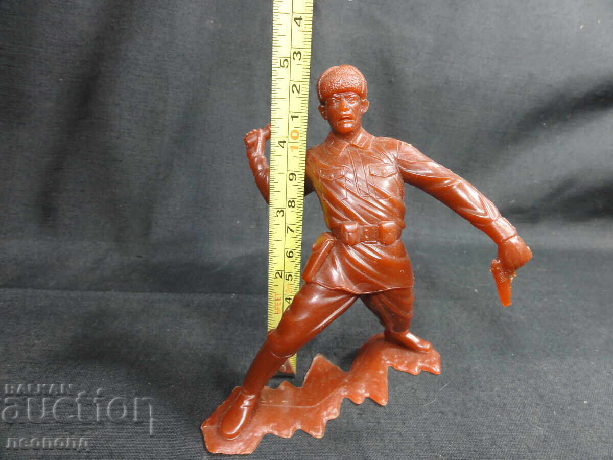 FIGURINĂ VECHE RETRO SOVIETICĂ DIN PLASTIC SOLDAT RUS RĂZBOIUL AL DOILEA MONDIAL - 6 FIGURINĂ VECHE RETRO SOVIETICĂ DIN PLASTIC SOLDAT RUS RĂZBOIUL AL DOILEA MONDIAL - 6