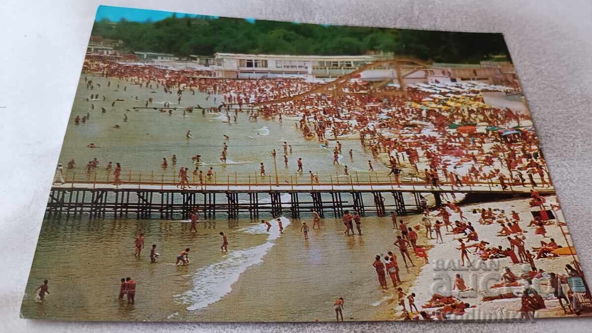 Cartolină poștală Varna Plaja 1983