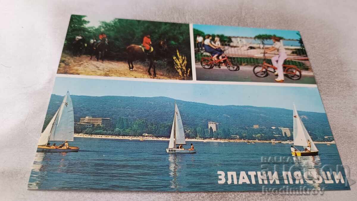 Cartolină Poștală Nisipurile de Aur Colaj 1985 Cartolină Poștală Nisipurile de Aur Colaj 1985