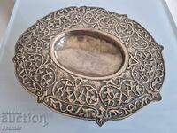 Възрожденска на 200г. Сребърна чинийка локумка за нафора