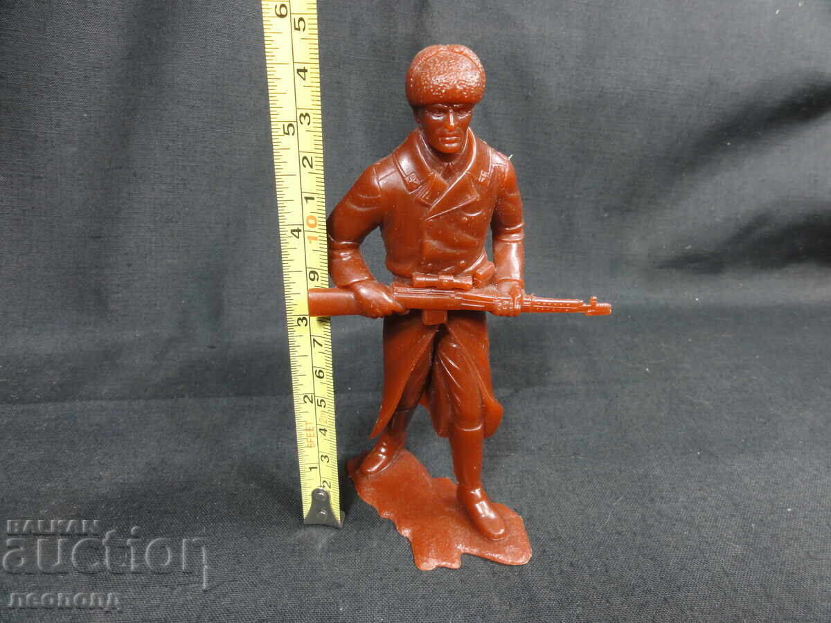 FIGURINĂ VECHE RETRO SOVIETICĂ DIN PLASTIC SOLDAT RUS RĂZBOIUL AL DOILEA MONDIAL - 6