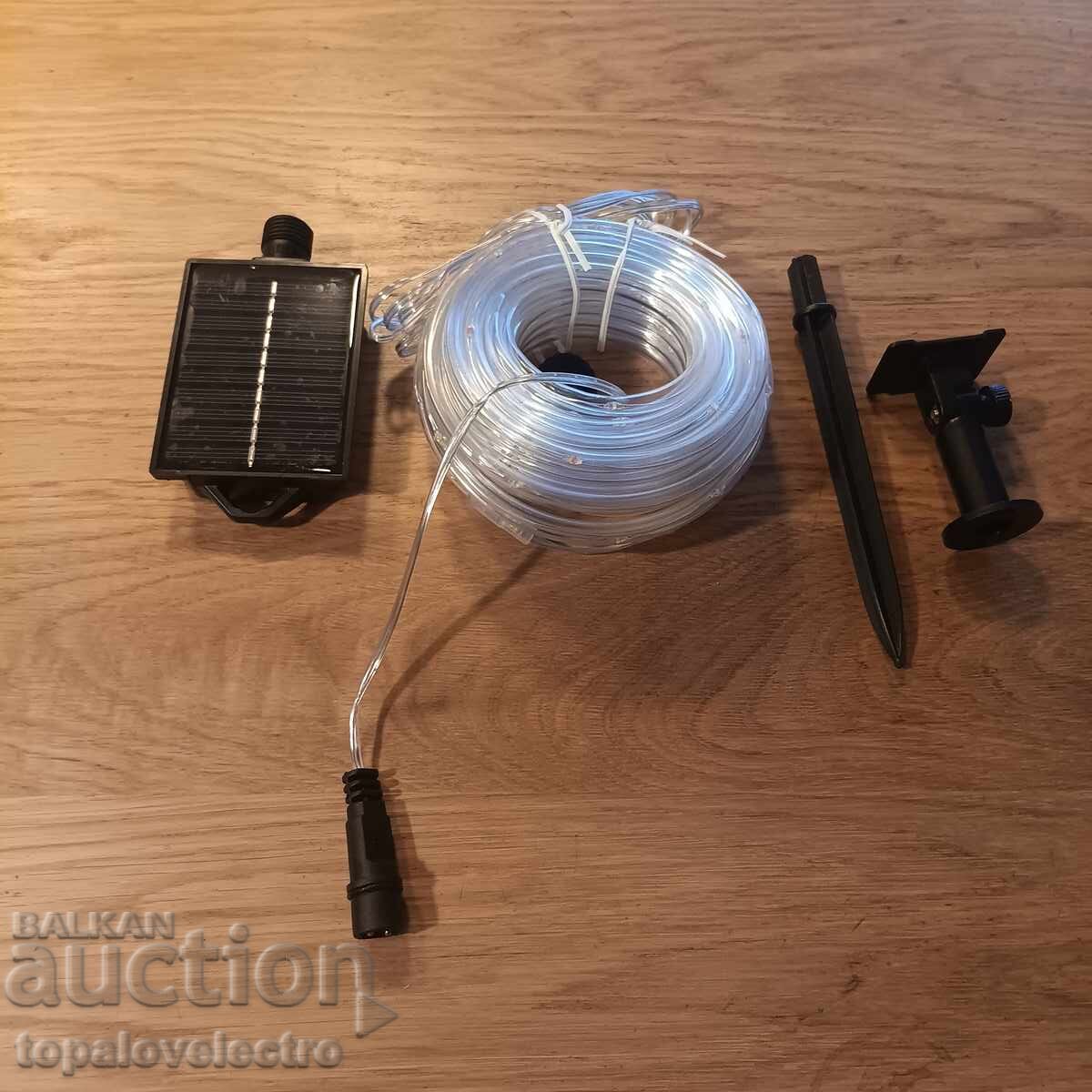 Δημοπρασία ΝΕΑ! Σόλαρ LED ταινία, 10 μ., σχέδιο με χάλκινο σύρμα, αδιάβροχη Δημοπρασία ΝΕΑ! Σόλαρ LED ταινία, 10 μ., σχέδιο με χάλκινο σύρμα, αδιάβροχη