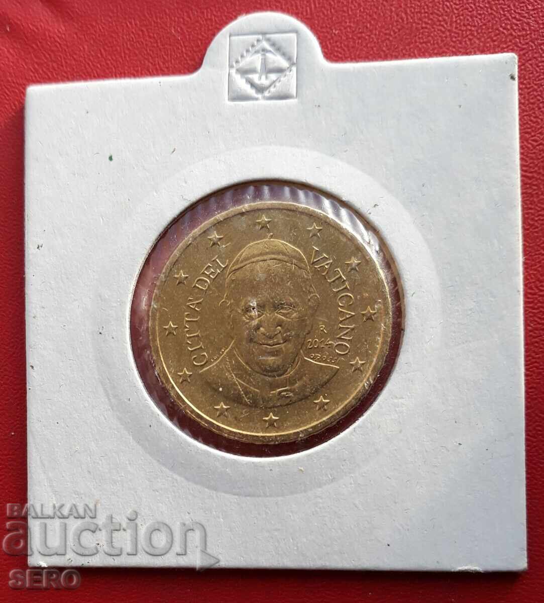 Vatican - 50 eurocenți 2014 cu preț 3.01 BGN | € 1.54 Vatican - 50 eurocenți 2014 cu preț 3.01 BGN | € 1.54