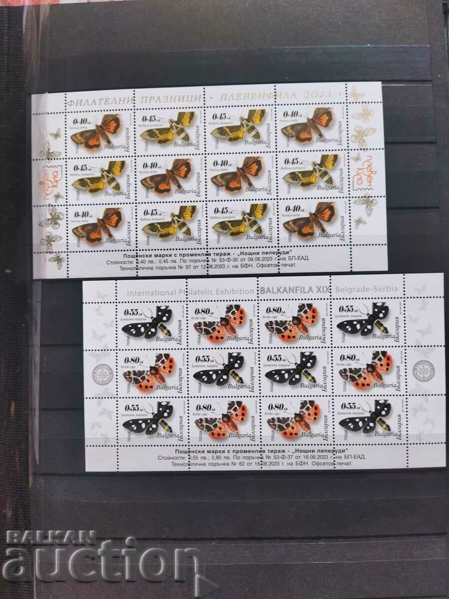 Setul celor două ediții „Fluturi de noapte” din 2023. Setul celor două ediții „Fluturi de noapte” din 2023.