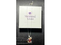 UNICAT, COLIER NOU, ARGINTAT, BIJUTERIE, FLOARE