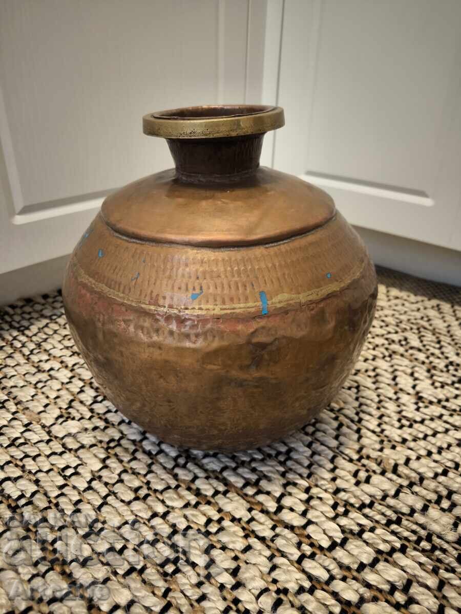 Oriental Hand-Forged Copper Vessel - 20th Century - 5