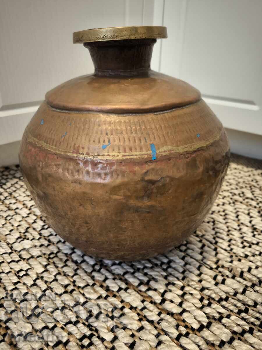 Oriental Hand-Forged Copper Vessel - 20th Century - 6