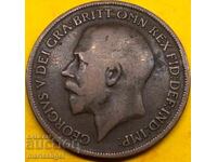Marea Britanie 1 penny 1917 Regele George V