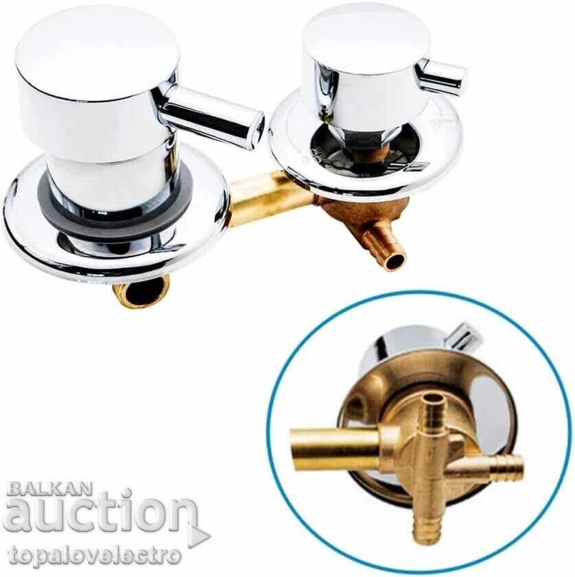 ΚΑΙΝΟΥΡΙΟΣ! Μπαταρία τοίχου, 3 εξόδων, μοντέλο Intubation 10 cm, ορείχαλκος ΚΑΙΝΟΥΡΙΟΣ! Μπαταρία τοίχου, 3 εξόδων, μοντέλο Intubation 10 cm, ορείχαλκος