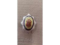 Semn regal Poliție - AUTENTIC ORIGINAL. argint email