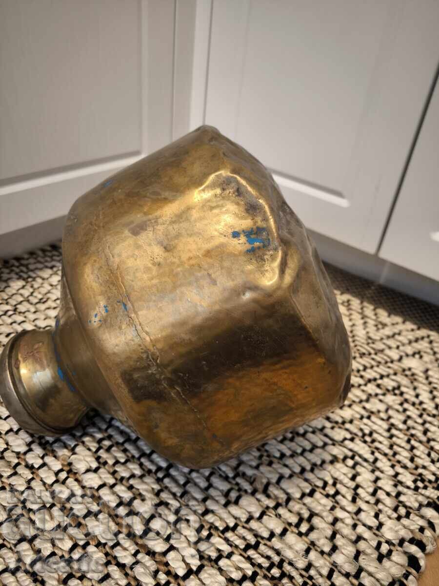 Hand-forged brass vessel - massive, decorative - 6
