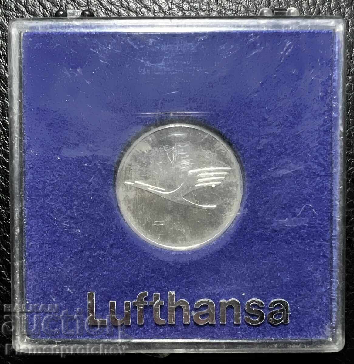Доставка на УНИКАТ РЯДКА МОНЕТА МЕДАЛ СРЕБРО ЛУФТХАНЗА LUFTHANSA Доставка на УНИКАТ РЯДКА МОНЕТА МЕДАЛ СРЕБРО ЛУФТХАНЗА LUFTHANSA