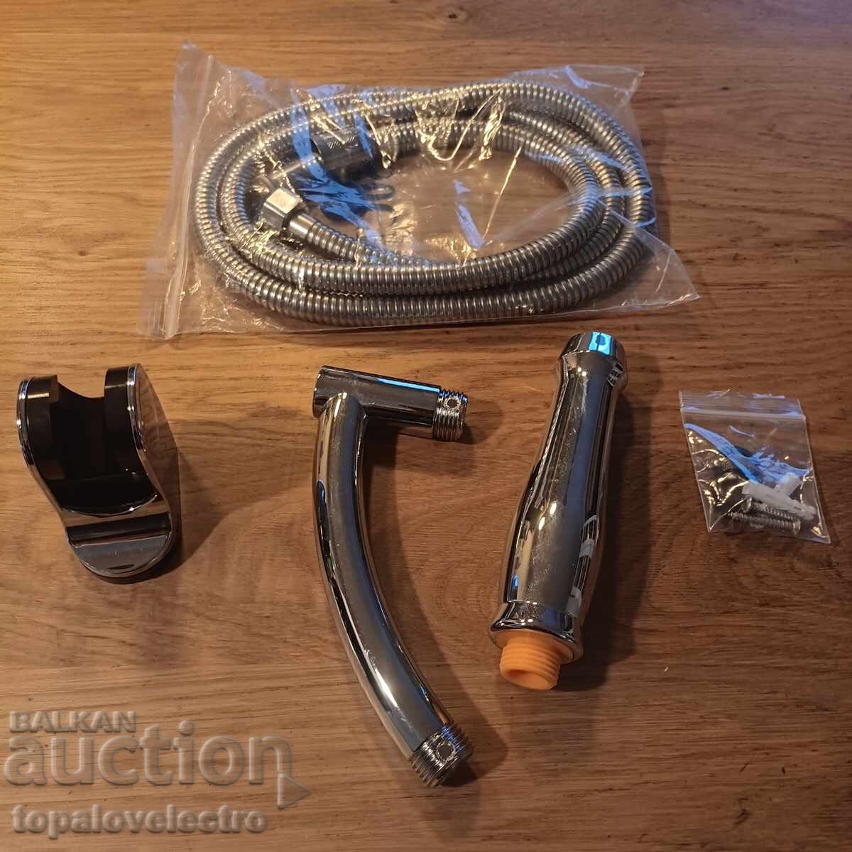 NEW! Shower head, 8'' square shower with 1.5 m hose - 5 NEW! Shower head, 8'' square shower with 1.5 m hose - 5