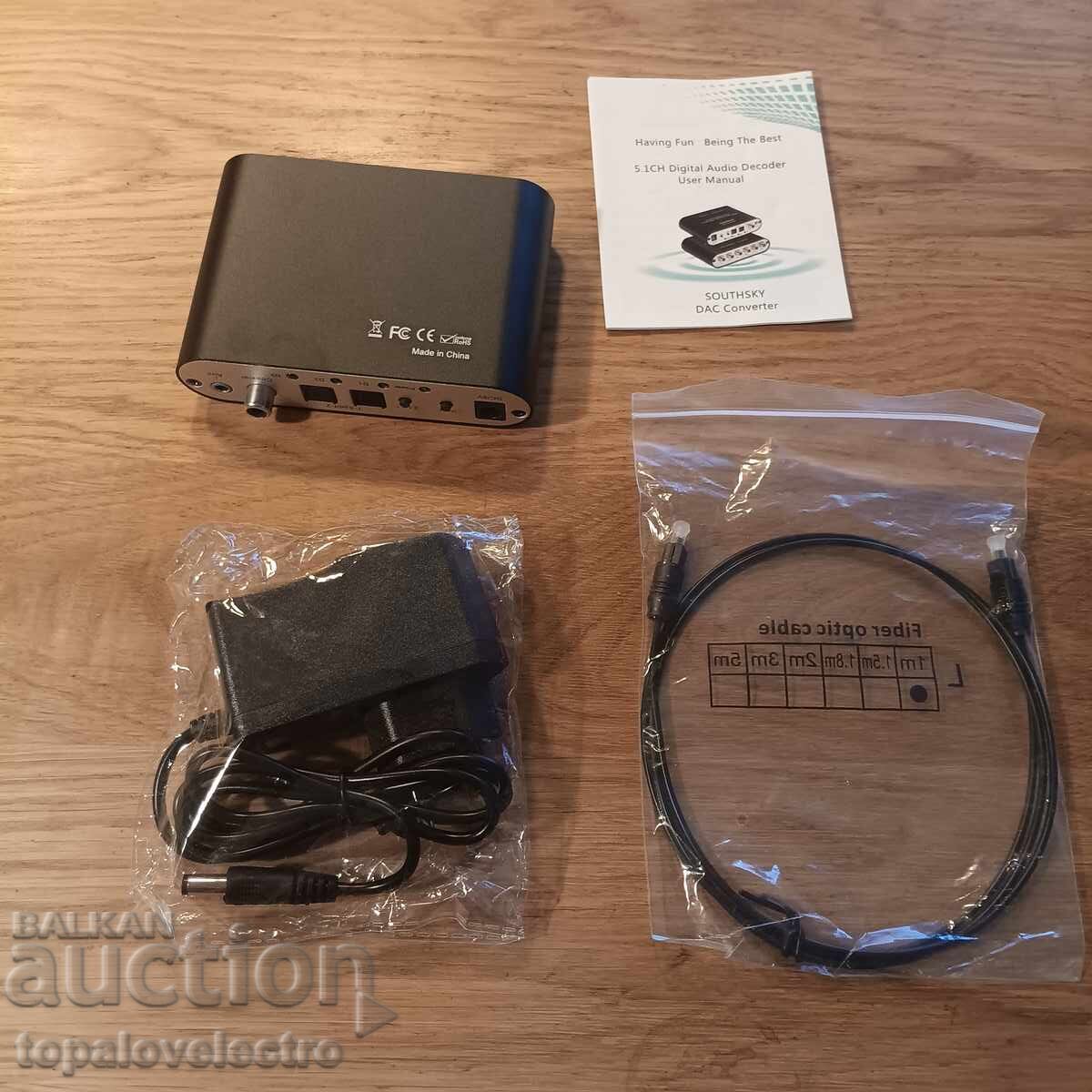 NOU! Decodor audio 5.1CH cu intrare optică, coaxială și AUX, D - 5 NOU! Decodor audio 5.1CH cu intrare optică, coaxială și AUX, D - 5