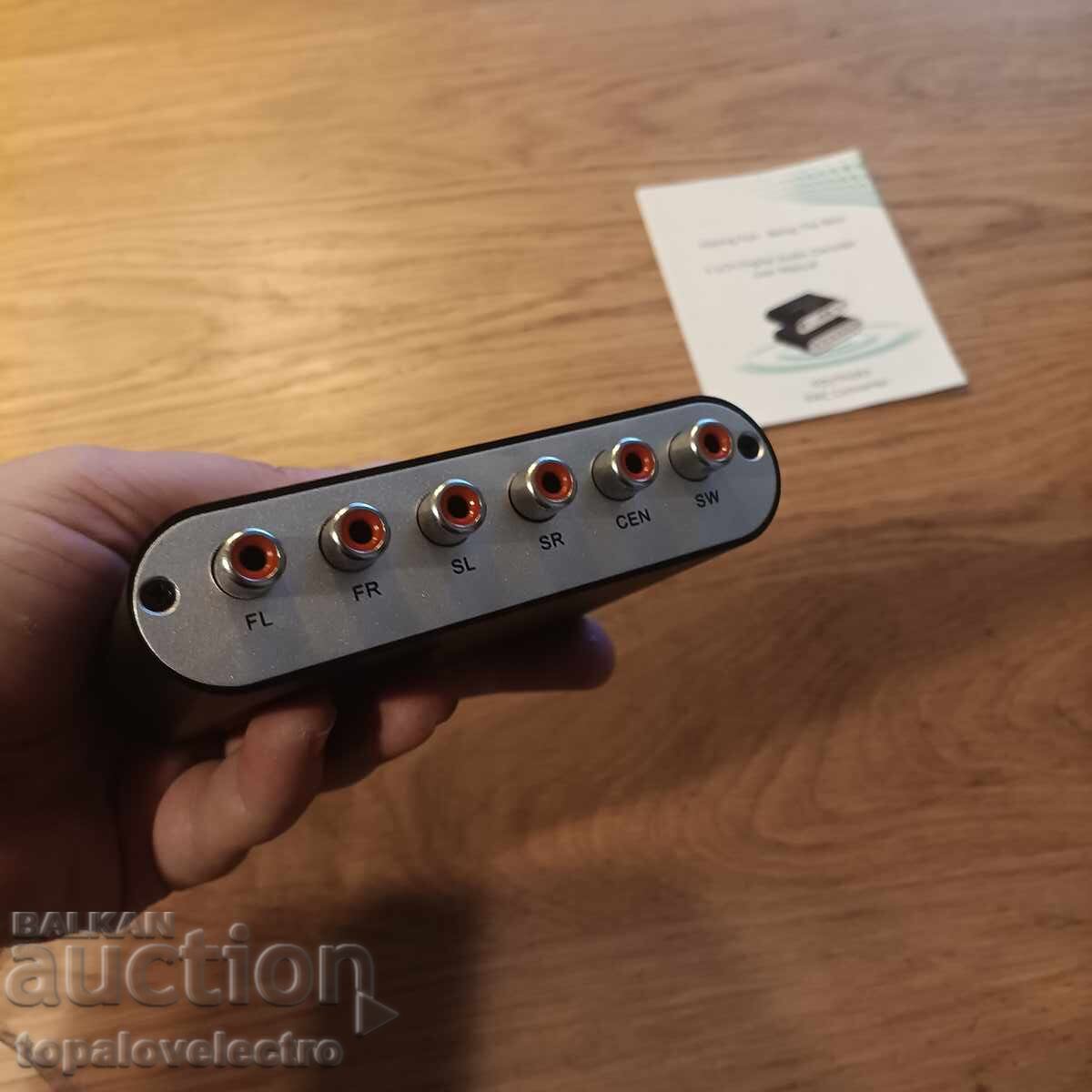 NOU! Decodor audio 5.1CH cu intrare optică, coaxială și AUX, D - 7 NOU! Decodor audio 5.1CH cu intrare optică, coaxială și AUX, D - 7