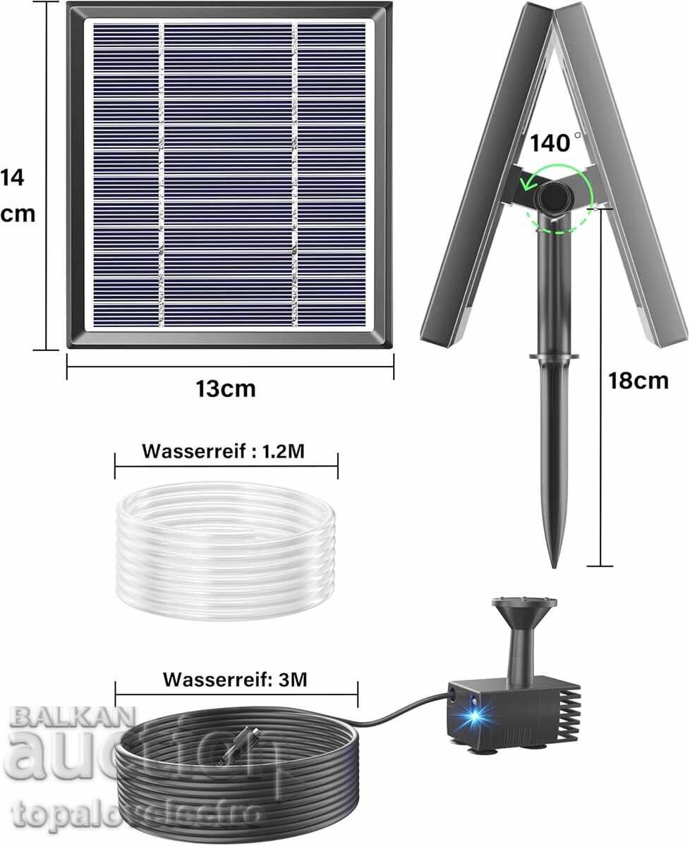 Auction NEW! Solar fountain Biling 2.5W - with filter and 6 nozzles Auction NEW! Solar fountain Biling 2.5W - with filter and 6 nozzles