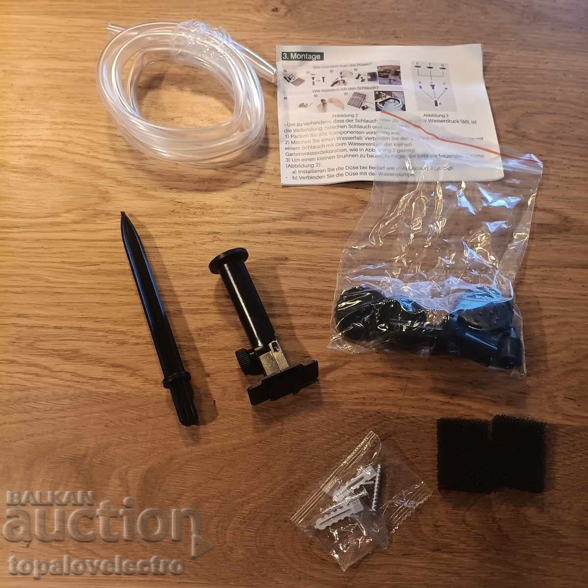 NEW! Solar fountain Biling 2.5W - with filter and 6 nozzles - 7 NEW! Solar fountain Biling 2.5W - with filter and 6 nozzles - 7