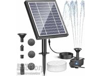 НОВ! Соларен фонтан Biling 2.5W – с филтър и 6 дюзи