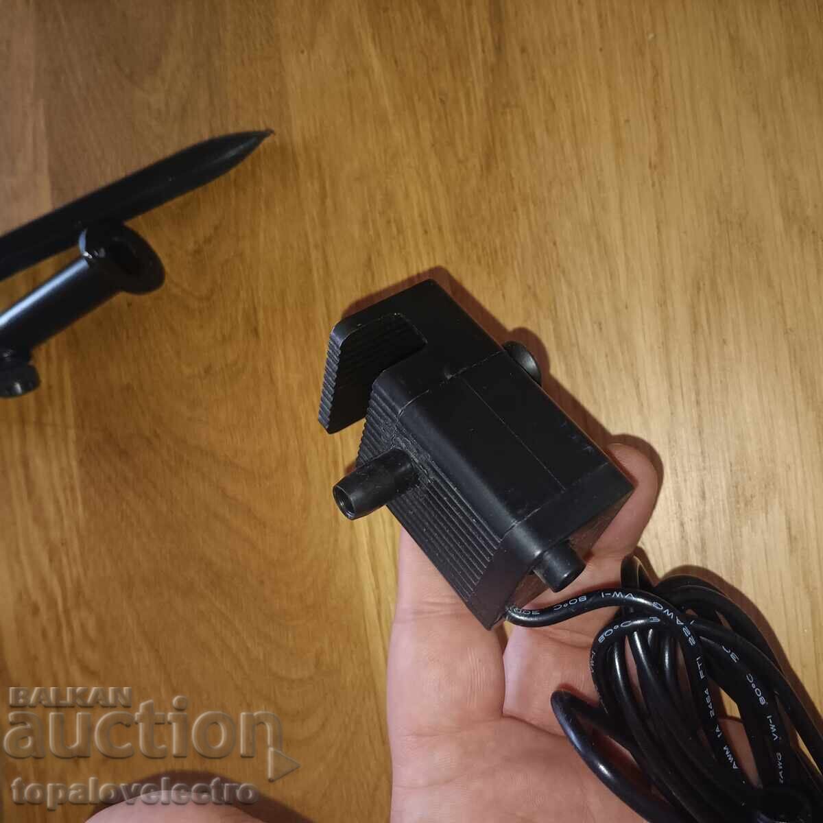 НОВ! Соларен фонтан Biling 1.5W – 6 дюзи, филтър, стъклен па - 5