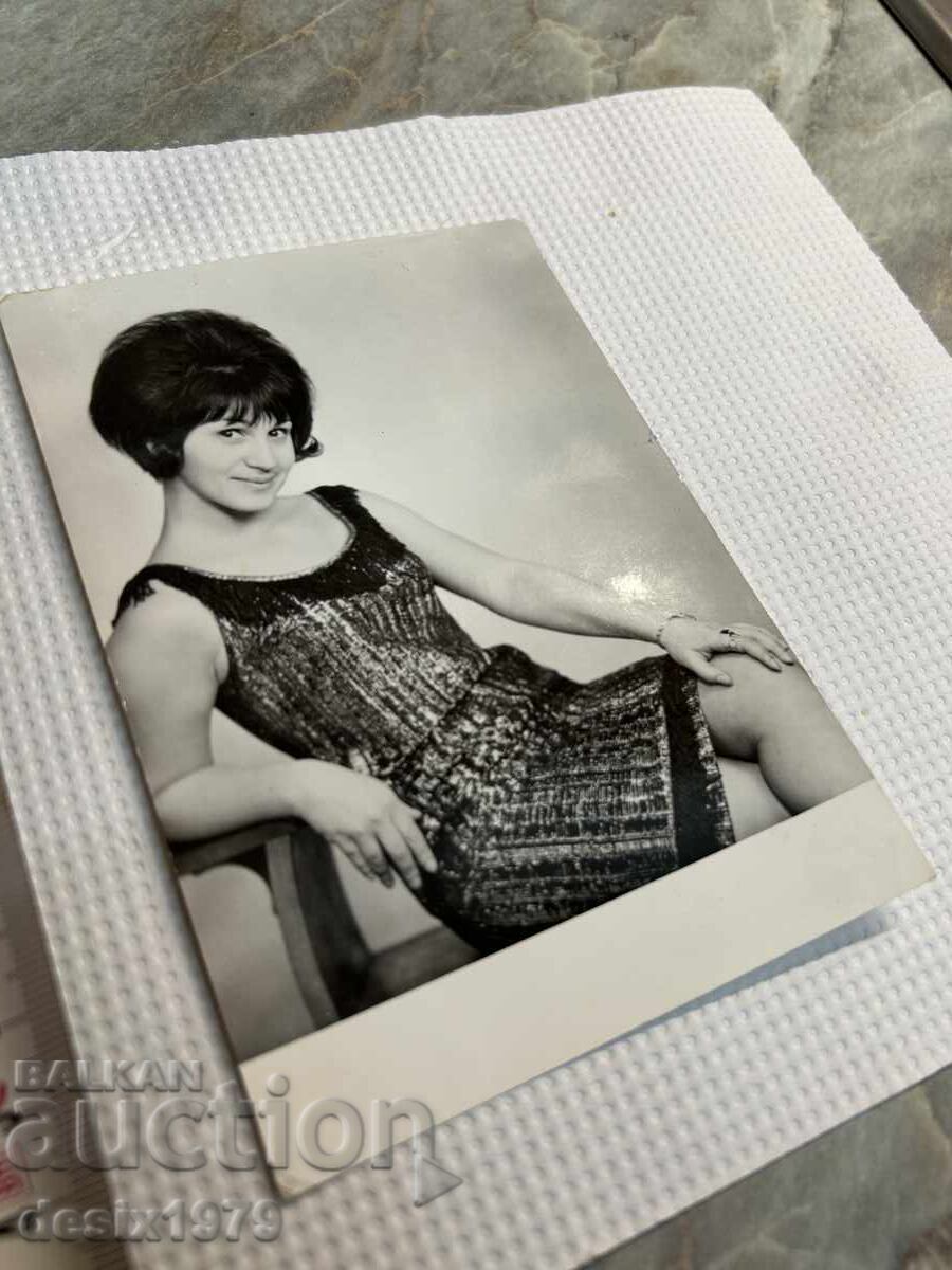 Auction Old postcard with Greta Gancheva Auction Old postcard with Greta Gancheva