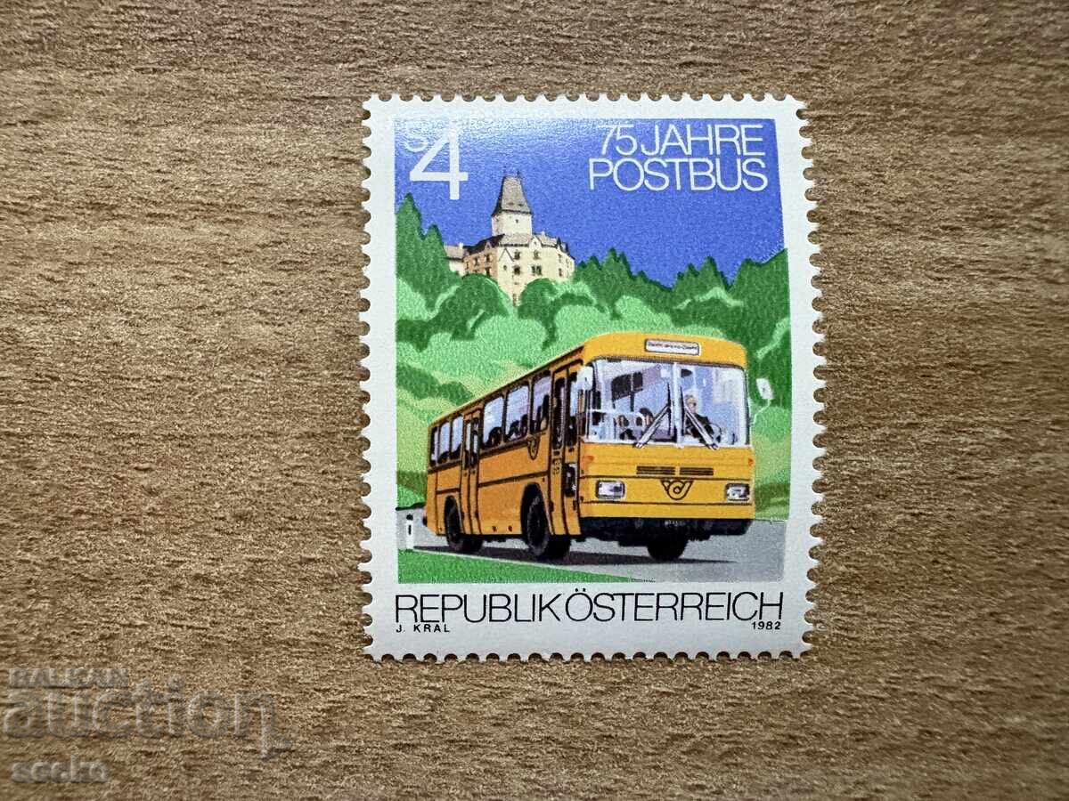 Austria - 75 ani de servicii poștale cu autobuzul (1982) MNH