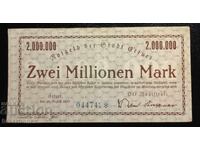 Germany, Germany, 2 Million Mark Fürth, 1923, VF/XF