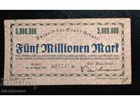 Germany, Germany, 5 million Marks, Fürth, 1923, VF