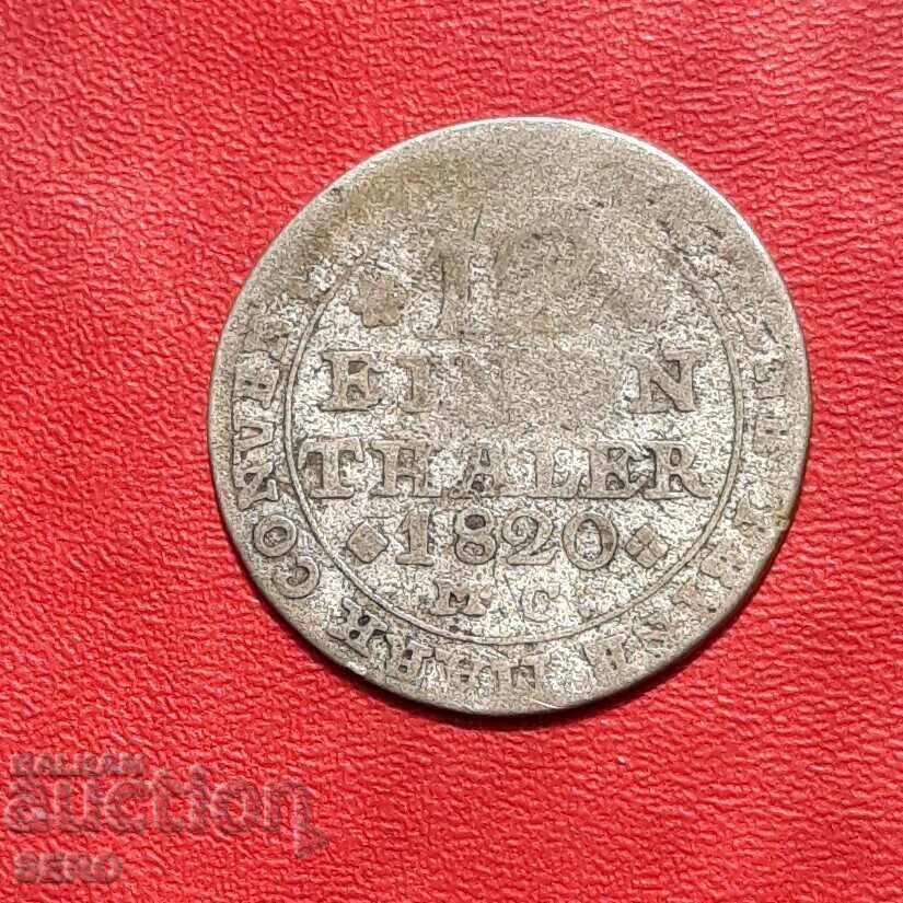 Γερμανία-Μπράουνσβαϊγκ-Λύνεμπουργκ-1/12 τάλερο 1820 Γερμανία-Μπράουνσβαϊγκ-Λύνεμπουργκ-1/12 τάλερο 1820